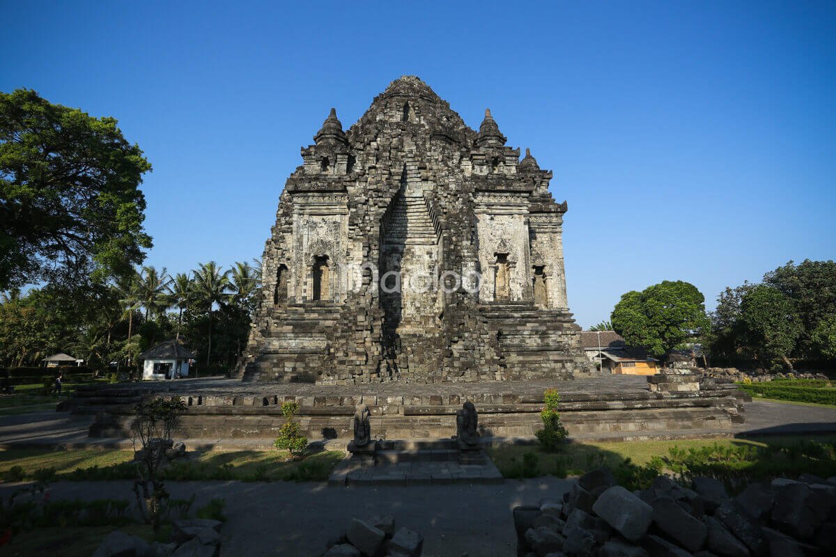 Kalasan Temple in Sleman, Yogyakarta on a sunny day.