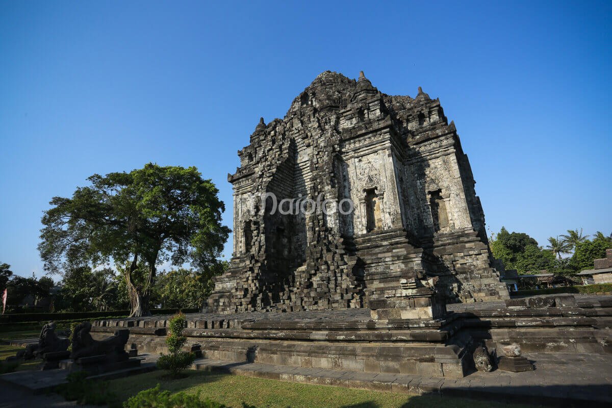 Scenic view of Kalasan Temple in Sleman, Yogyakarta.