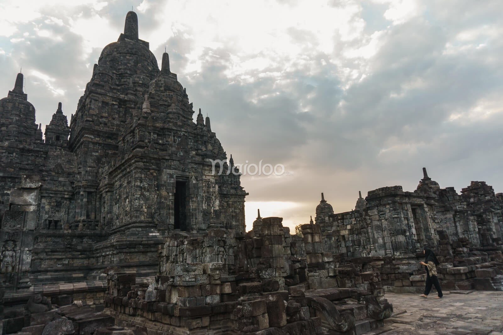 The main temple at the Sewu Temple complex in Klaten, Central Java.