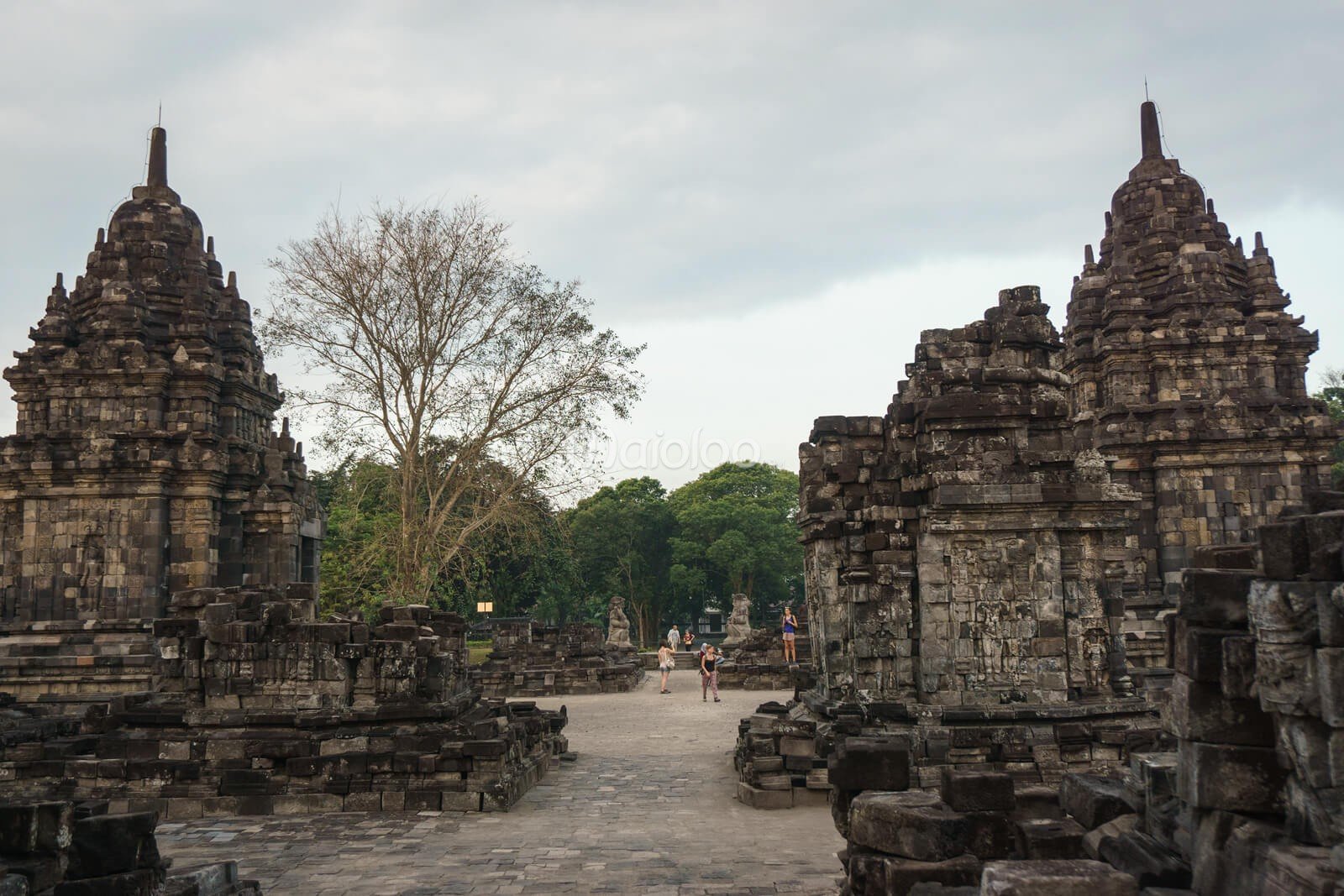 Sewu Temple complex in Central Java.