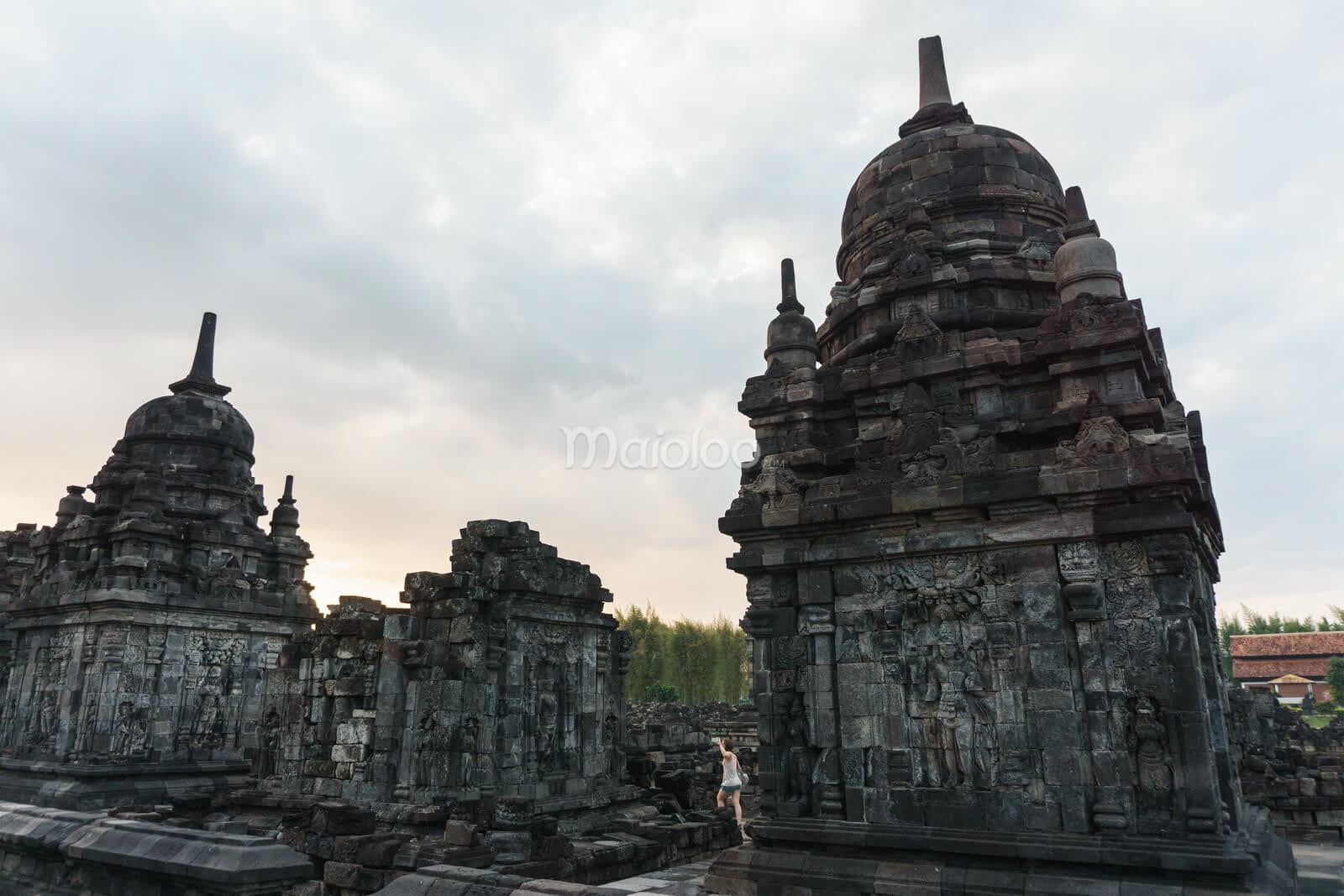 View of Sewu Temple in Klaten, Central Java.